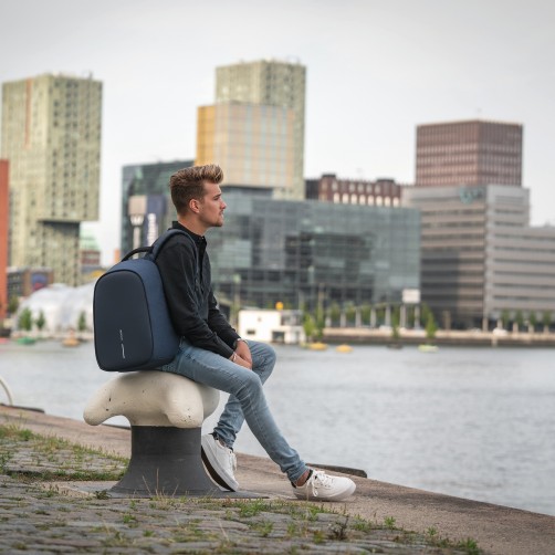 Bobby Hero Regular Αντικλεπτικό Σακίδιο, Μπλε (Navy)