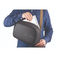 Bobby Sling Anti-Theft Crossbody backpack, Μαύρη (Black)