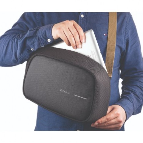 Bobby Sling Anti-Theft Crossbody backpack, Μαύρη (Black)