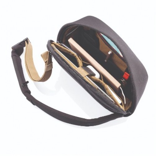 Bobby Sling Anti-Theft Crossbody backpack, Μαύρη (Black)