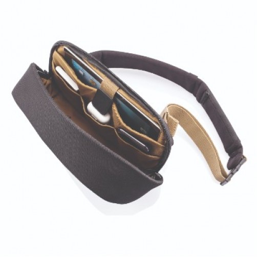 Bobby Sling Anti-Theft Crossbody backpack, Μαύρη (Black)