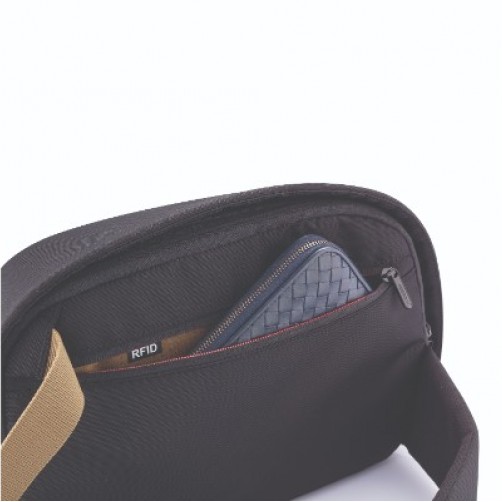 Bobby Sling Anti-Theft Crossbody backpack, Μαύρη (Black)