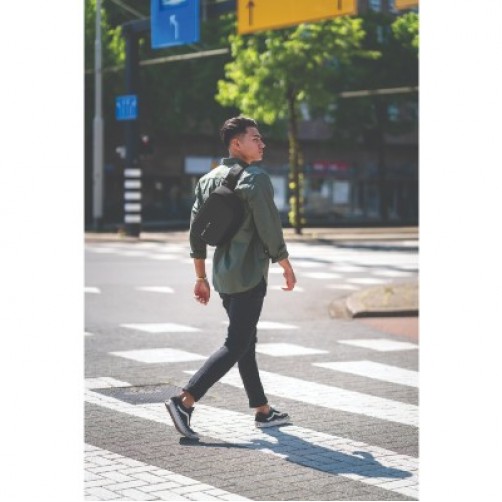 Bobby Sling Anti-Theft Crossbody backpack, Μαύρη (Black)