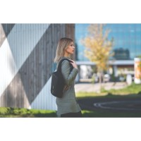 Bobby Sling Anti-Theft Crossbody backpack, Μαύρη (Black)