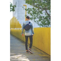 Bobby Sling Anti-Theft Crossbody backpack, Μπλε (Navy)