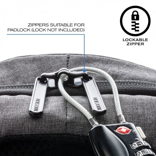 Bobby Pro Αντικλεπτικό Σακίδιο, Γκρι (Grey)